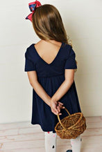 Load image into Gallery viewer, Dark Navy Twirl Dress
