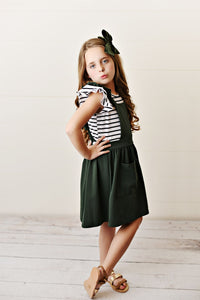 Softest Pinafore - Army Green (Final Sale*)