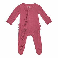 Load image into Gallery viewer, Ruffle 2 Way Zip Romper - Azalea