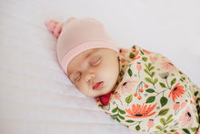 Load image into Gallery viewer, Top Knot Hat - Baby Pink