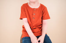Load image into Gallery viewer, Henley Tee - Brick