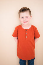 Load image into Gallery viewer, Henley Tee - Brick