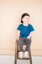 Load image into Gallery viewer, Henley Tee - Cobalt