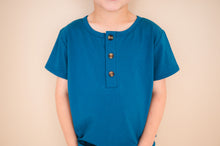 Load image into Gallery viewer, Henley Tee - Cobalt