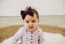 Load image into Gallery viewer, Velvet Bows - Eggplant