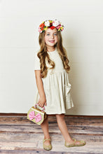 Load image into Gallery viewer, Gray/Beige Twirl Dress