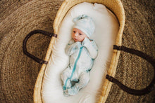 Load image into Gallery viewer, 2 Way Zip Romper - Marbled Aquamarine