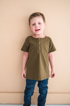 Load image into Gallery viewer, Henley Tee - Olive
