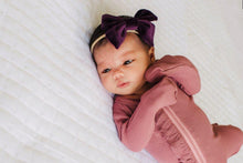 Load image into Gallery viewer, Velvet Bows - Eggplant