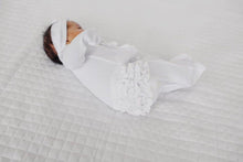 Load image into Gallery viewer, Ruffle 2 Way Zip Romper - Waffle White