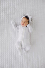 Load image into Gallery viewer, Ruffle 2 Way Zip Romper - Waffle White