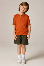 Load image into Gallery viewer, Henley Tee - Brick
