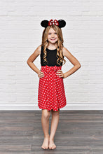 Load image into Gallery viewer, Red Polka Dot Princess Dress