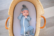 Load image into Gallery viewer, 2  Way Zip Romper - Striped Blue