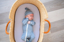 Load image into Gallery viewer, 2  Way Zip Romper - Striped Blue