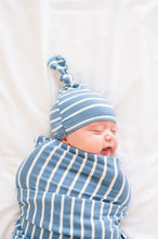 Load image into Gallery viewer, Snuggle Swaddle - Striped Blue