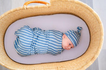 Load image into Gallery viewer, Snuggle Swaddle - Striped Blue