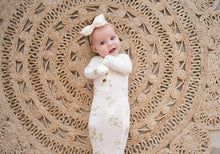 Load image into Gallery viewer, Knotted Baby Gown - Sage Flower