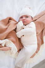 Load image into Gallery viewer, Knotted Baby Gown - Cream