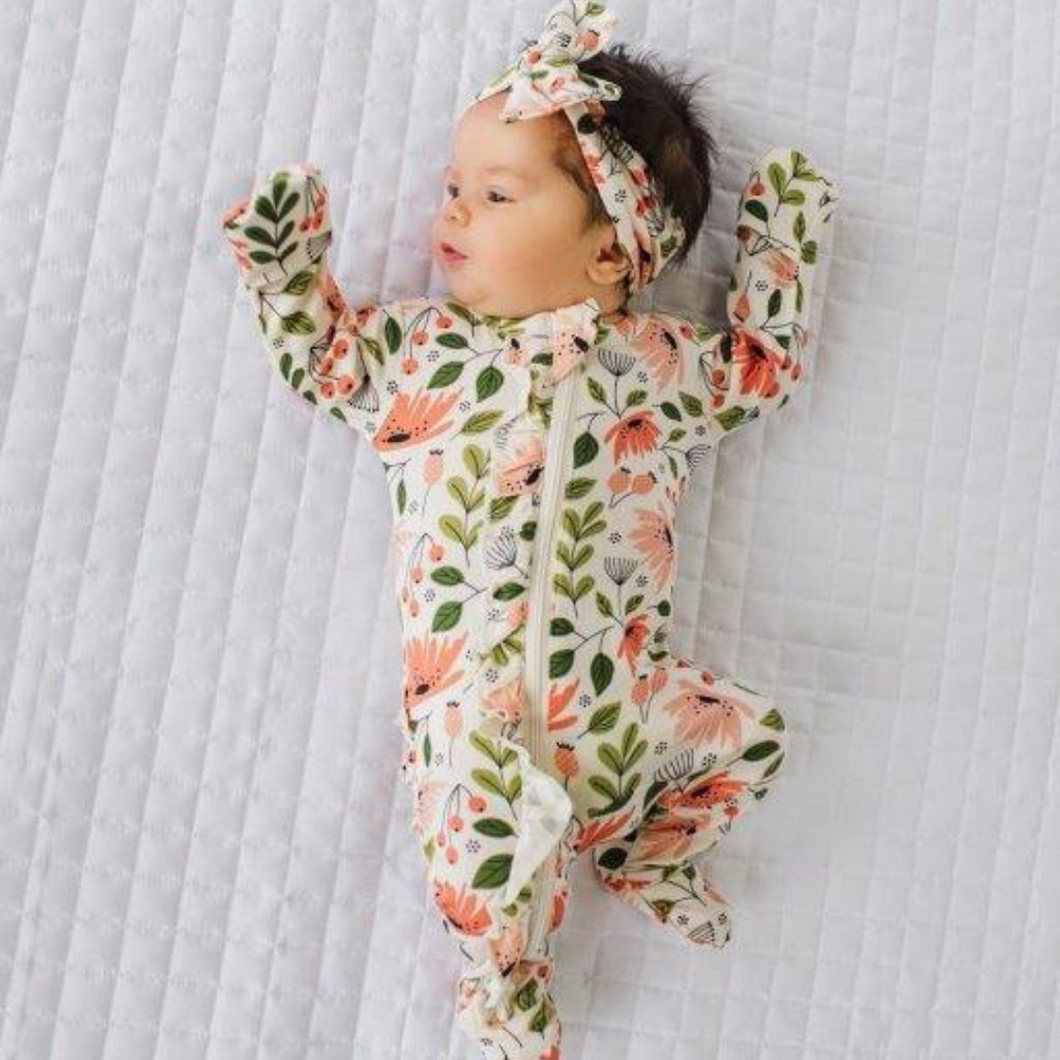 Ruffle zip deals romper