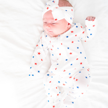 Load image into Gallery viewer, Ruffle 2 Way Zip Romper - Star Spangled