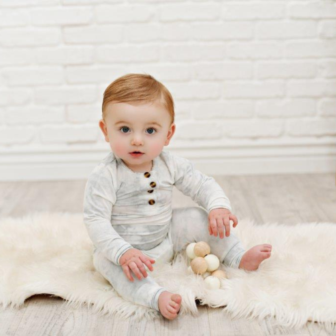 Gray Marble Baby and Toddler Outfit Set | Presley Couture