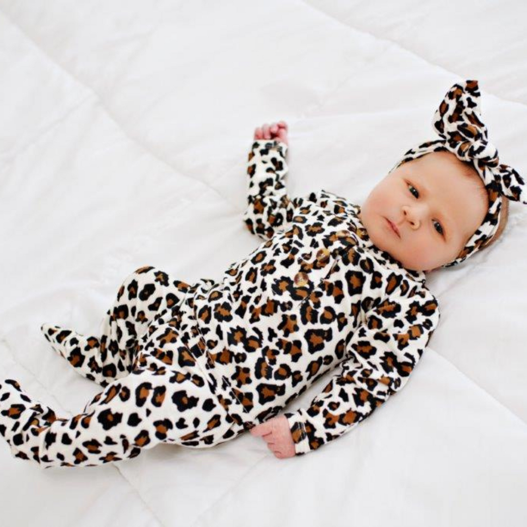 Leopard print baby coat on sale