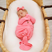 Load image into Gallery viewer, Knotted Baby Gown - Cotton Candy