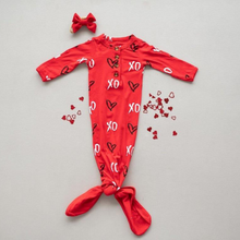 Load image into Gallery viewer, Knotted Baby Gown - XO