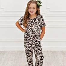 Load image into Gallery viewer, Ruffle Pocket Jumpsuit - Leopard