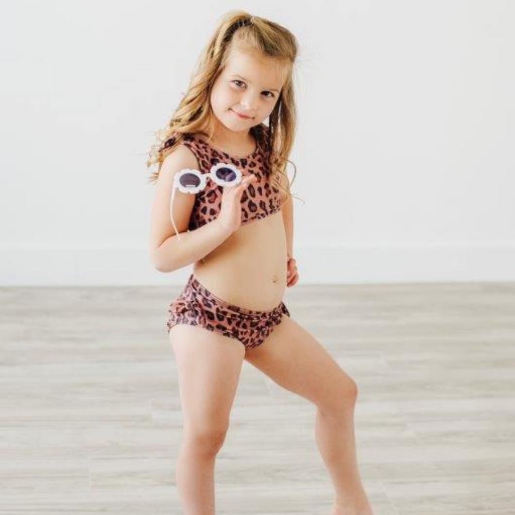 bikini child model Girls' Animal Print Bikini | Presley Couture