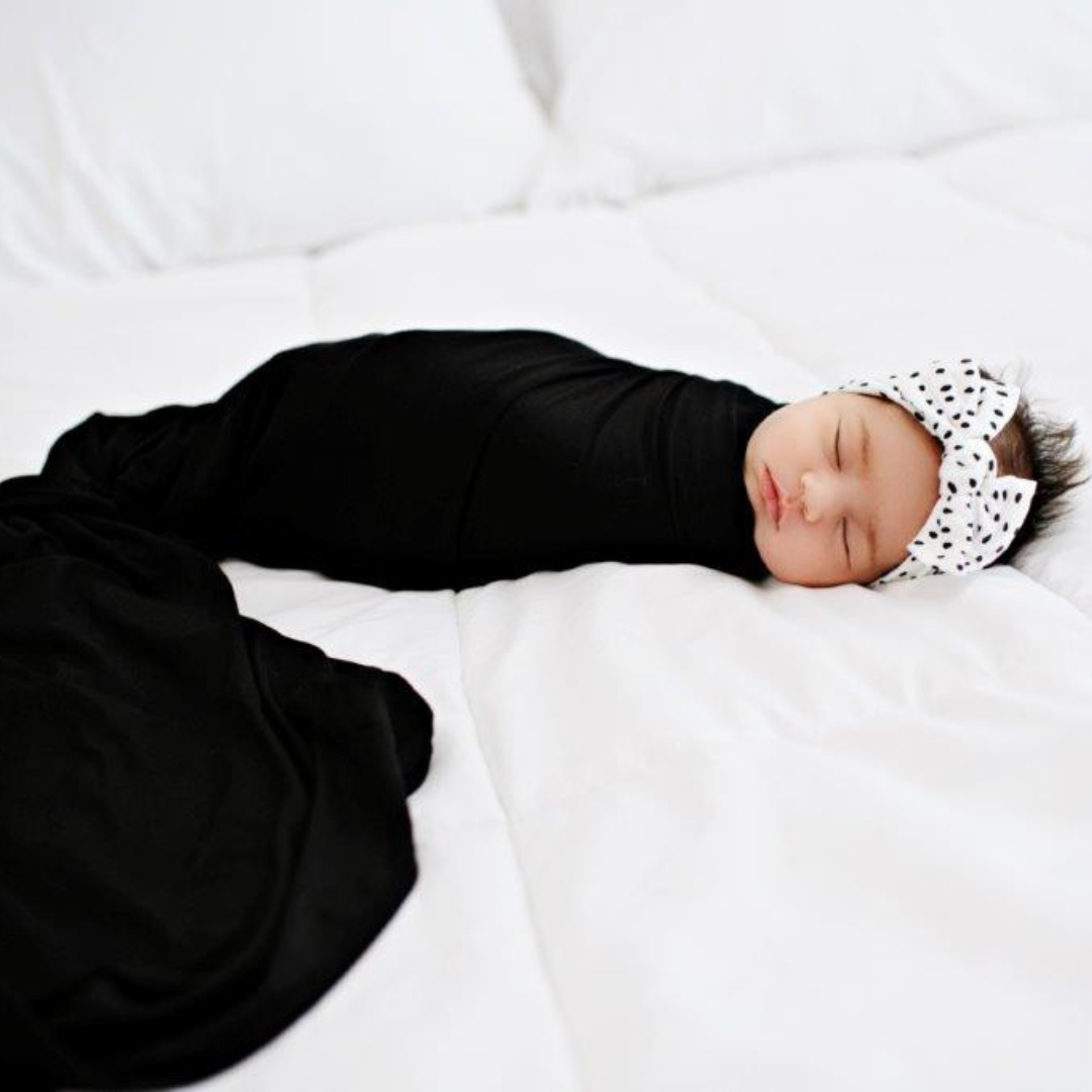 Black swaddle top