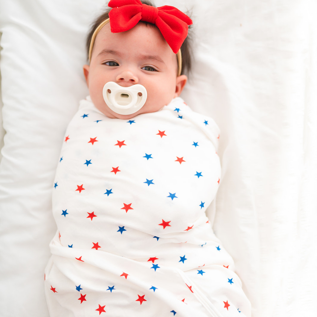 Star Spangled Baby Swaddle Blanket Presley Couture