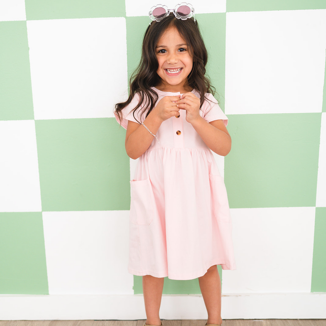 pink twirl dress Mila & Rose Velvet Twirl Dress Hunter Green / 4T
