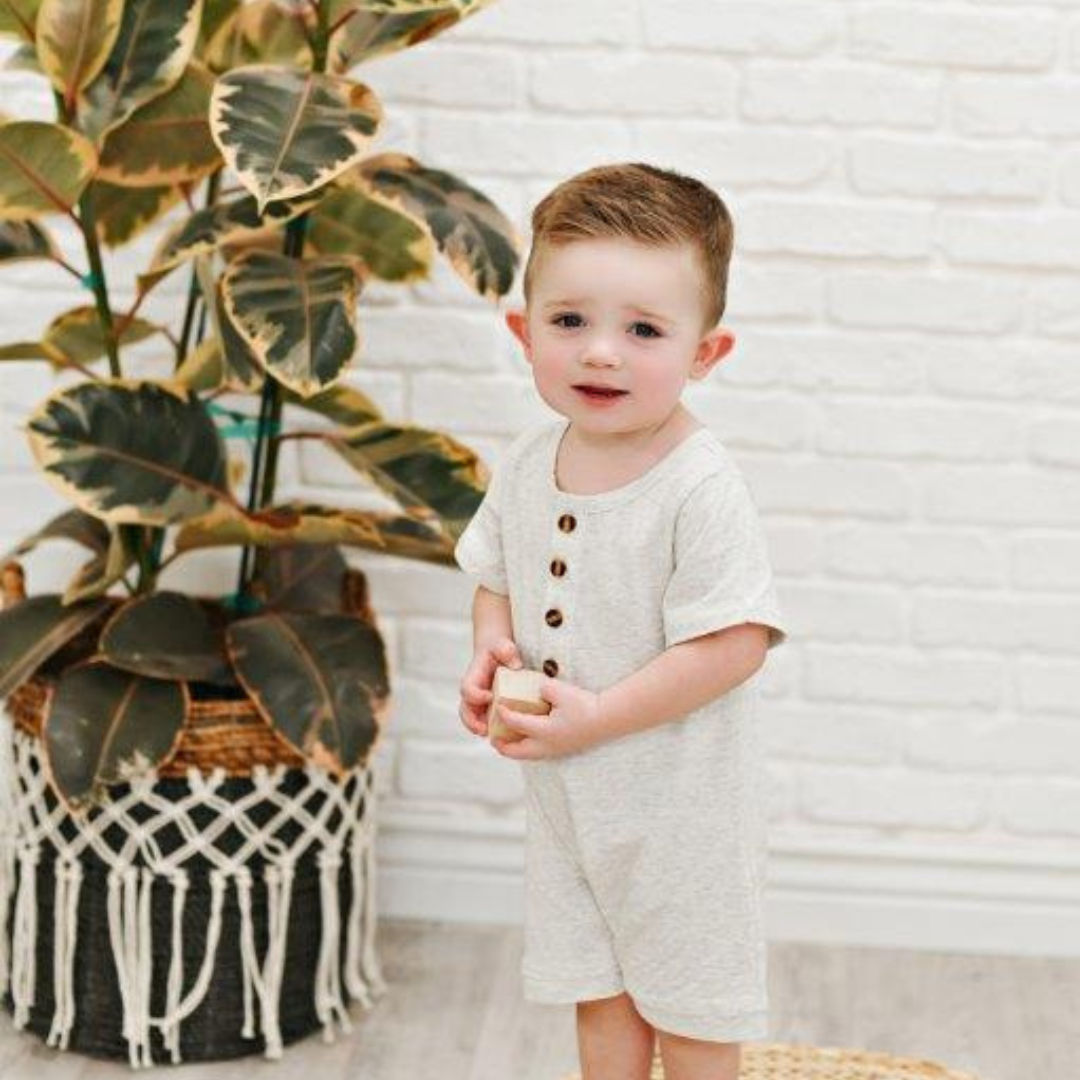 Baby Romper Heather Gray