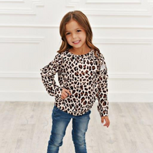 Load image into Gallery viewer, Long Sleeve Double Ruffle - Leopard
