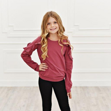 Load image into Gallery viewer, Long Sleeve Double Ruffle - Mauve