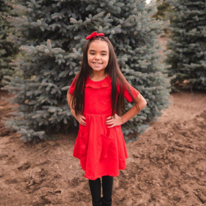 Red Ruffle Twirl Dress for Girls & Toddlers | Presley Couture 12/18 Red Ruffle Twirl Dress for Girls & Toddlers | Presley Couture 12/18