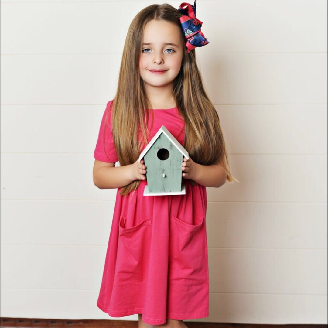Pink Dresses for Little Girl - Pink Twirl Dress | Presley Couture 12/18