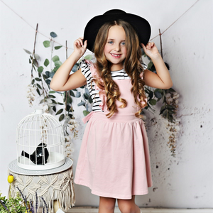 Softest Pinafore - Dusty Rose