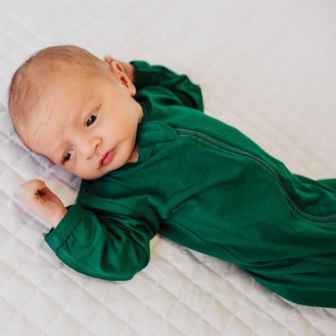 2 Way Zip Romper - Emerald Green 18/24M 2 Way Zip Romper - Emerald Green 18/24M