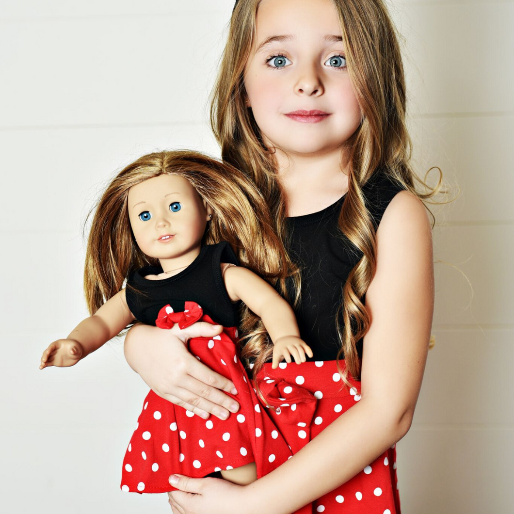 Girl and Doll Matching Dresses Girl Mouse Dress Presley Couture