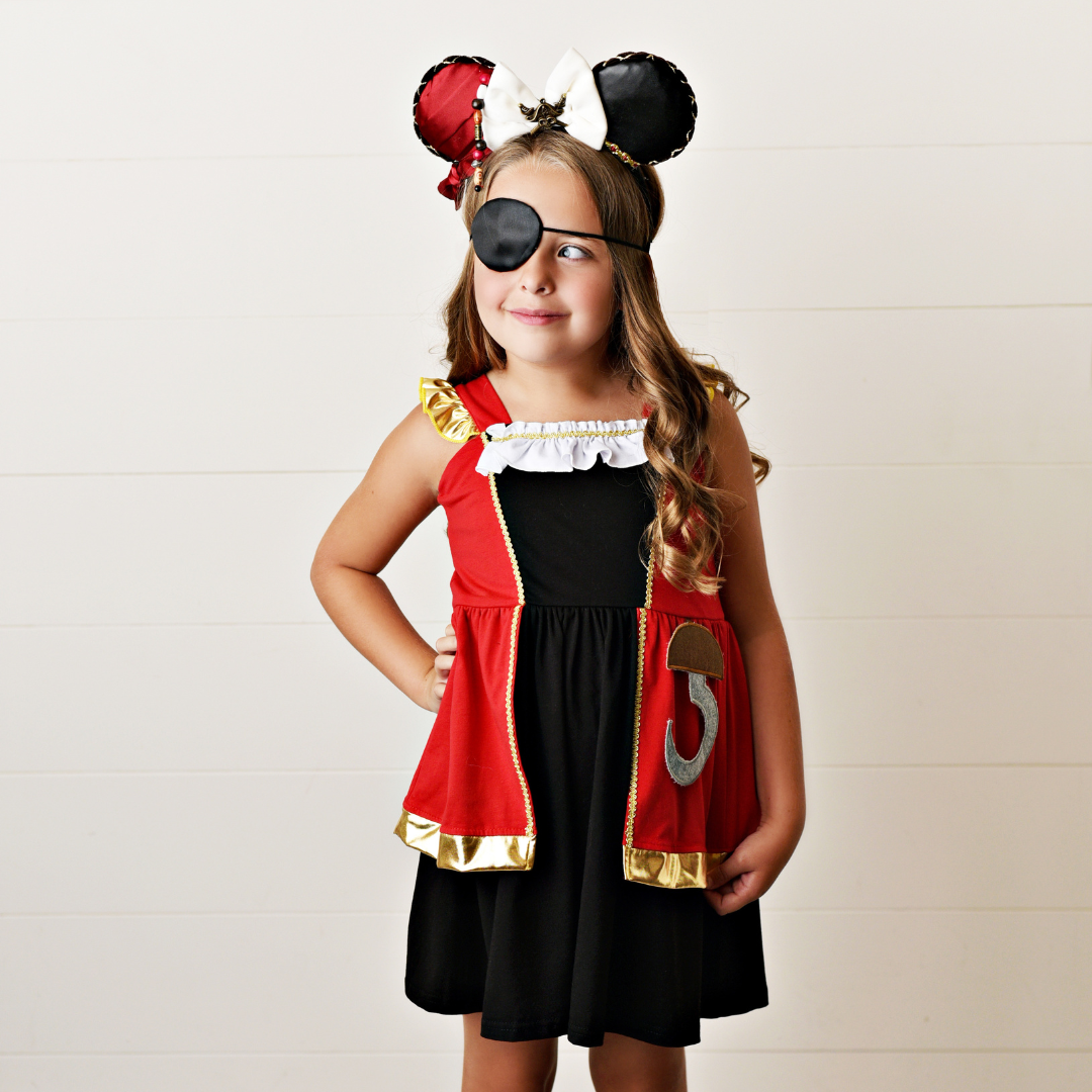 Girls' Pirate Costume - Pirate Dress Up | Presley Couture 10/12 Girls' Pirate Costume - Pirate Dress Up | Presley Couture 10/12