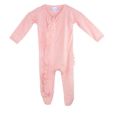 Load image into Gallery viewer, Ruffle 2 Way Zip Romper - Blush