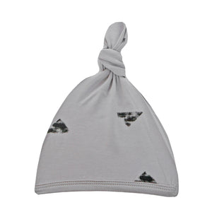 Top Knot Hat - Black Triangles