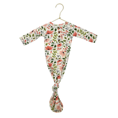 Knotted Baby Gown - Poppy