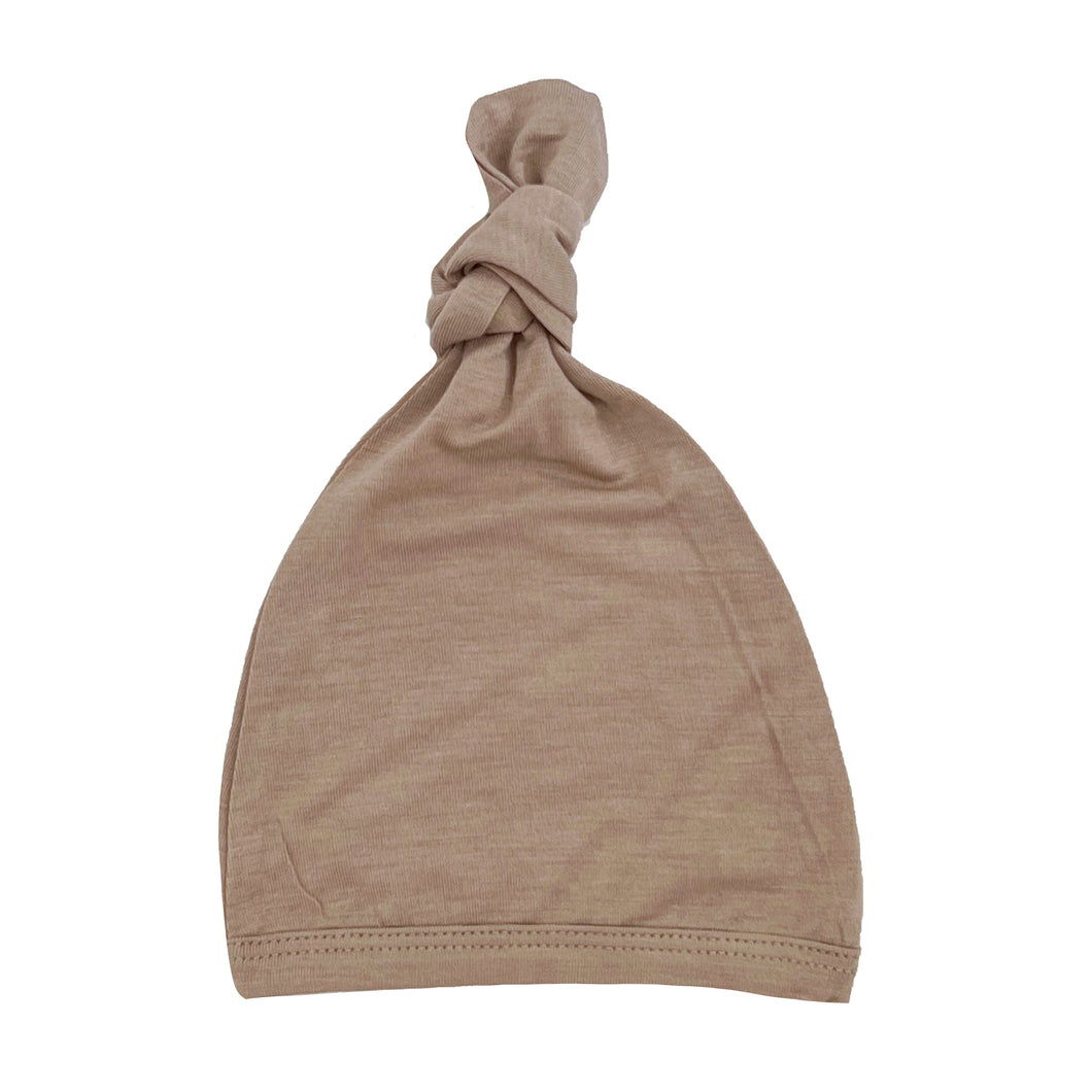 Top Knot Hat - Sand