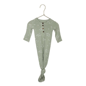 Knotted Baby Gown - Forest