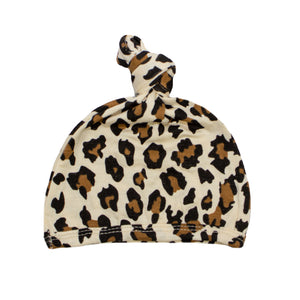Top Knot Hat - Leopard
