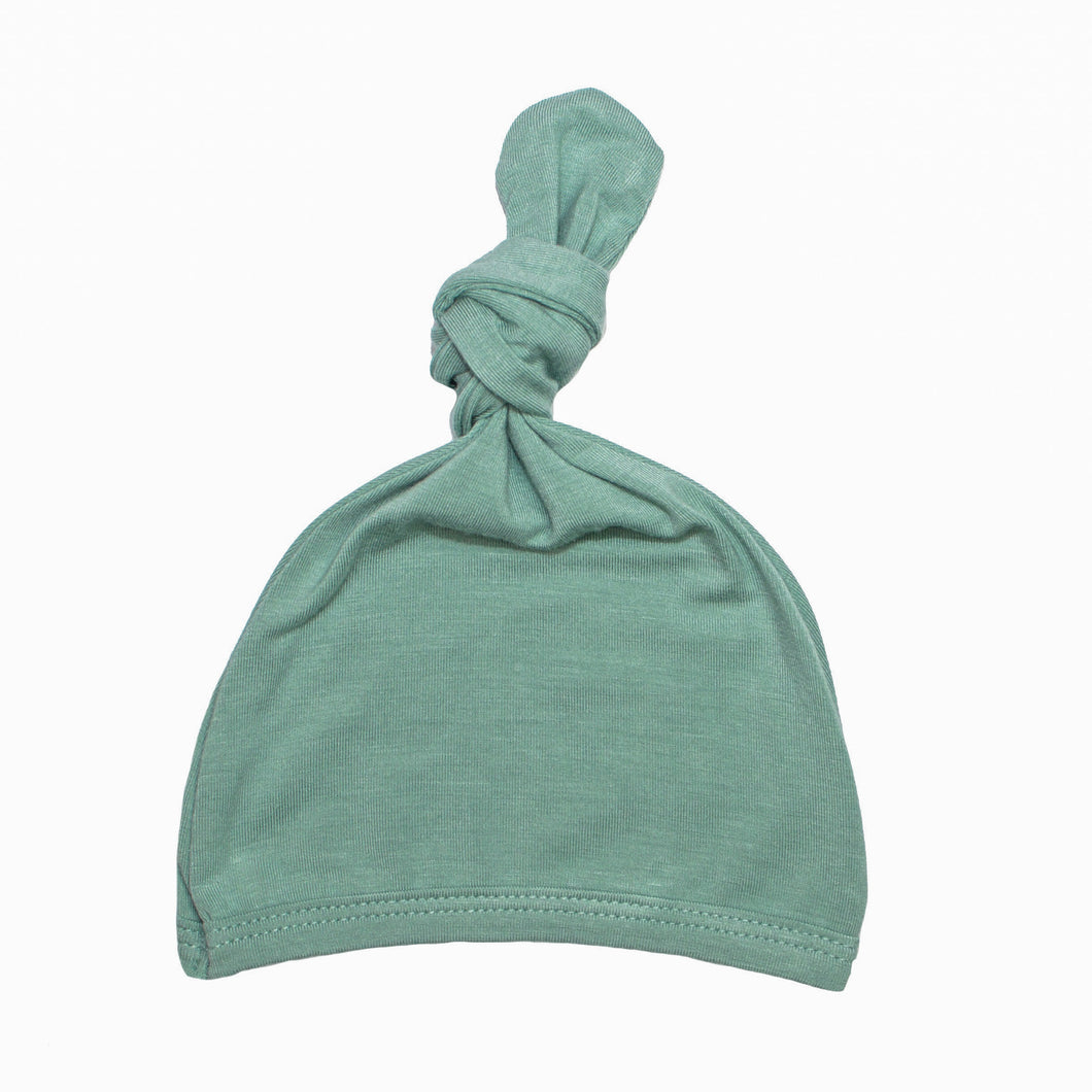 Top Knot Hat - Turquoise